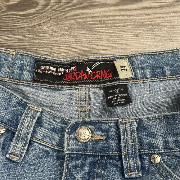 Crazy Vintage Y2K Jordan Craig Baggy Light Wash Denim Shorts - Picture 8 of 8